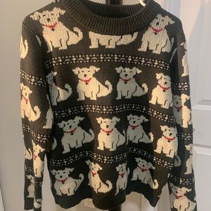 Vintage Dog cartoon knitted sweater